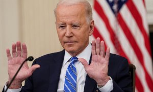 27/01/2022-El presidente de EEUU, Joe Biden, en la Casa Blanca.
