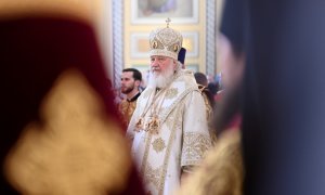 El Patriarca Kiril durante una ceremonia en una imagen fechada el 27 de octubre de 2019 en Moscú.