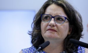 (21/6/2022) Mónica Oltra durante la rueda de prensa en la que ha anunciado su dimisión.