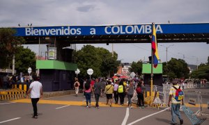 27/9/22 Varias personas cruzan el Puente Internacional Simón Bolívar rumbo a Cúcuta, Norte de Santander (Colombia), a 27 de septiembre de 2022.