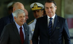El general Augusto Heleno Ribeiro, y Jair Bolsonaro a 7 de noviembre de 2022