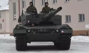 23/1/23 Un tanque Leopard adquirido por la República Checa, el pasado diciembre.