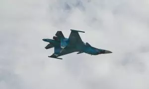 Imagen de archivo de un avión militar ruso modelo Su-34.