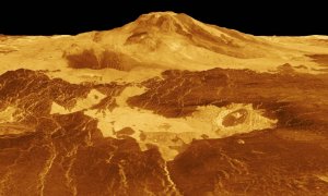 Cumbre del volcán Maat Mons (Venus)