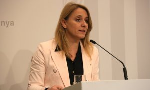 29/03/2023 - La consellera d'Economia, Natàlia Mas, en la presentació del balanç del frau fiscal detectat per l'Agència Tributària de Catalunya.
