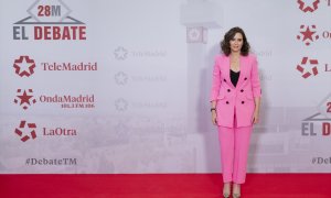 La presidenta de la Comunidad de Madrid y candidata del PP a la reelección, Isabel Díaz Ayuso,