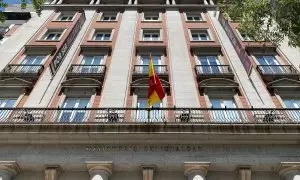 Edificio de la sede del Ministerio de Igualdad, en la madrileña calle de Alcalá. E.P./Eduardo Parra