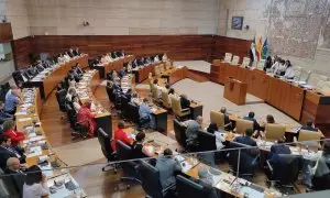 Recuento de votos para la elección de la Presidencia de la Asamblea de Extremadura.