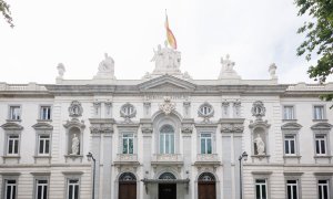 Fachada del Tribunal Supremo, a 22 de mayo de 2023, en Madrid.