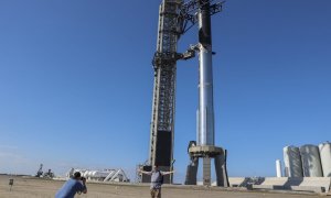El cohete Starship de SpaceX antes de su lanzamiento, en Texas, EEUU, a 17/11/2023.- Adam Davis / EFE.