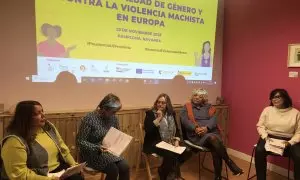 Jornada por la igualdad y contra la violencia machista en Europa, convocada como alternativa a la reunión de Igualdad de la UE, en Pamplona, a 23 de noviembre de 2023.
