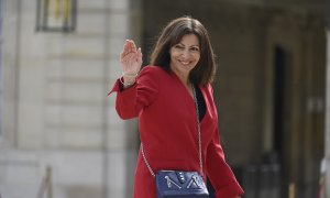 La alcaldesa de París, Anne Hidalgo, en el palacio del Elíseo de la capital francesa, a 7 de mayo de 2022.