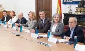 la reunión con el Consejo Escolar del Estado, en la sede del Consejo Escolar del Estado, a 25 de enero de 2024, en Madrid (España).