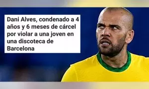 "Dani Alves ficha por el Chirona": reacciones a la condena al futbolista por violación