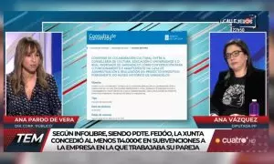 Momento del ataque de Ana Vázquez a Ana Pardo de Vera en 'Todo es Mentira'