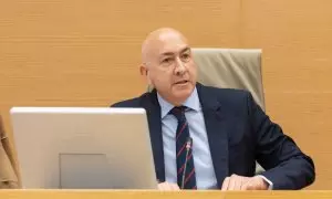El diputado del PSOE Alejandro Soler durante la constitución de la Comisión de Investigación sobre el ‘caso Koldo’, en el Congreso de los Diputados, a 2 de abril de 2024, en Madrid (España).
