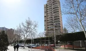 Bloque de viviendas en Magaluf, Mallorca, a 1 de marzo de 2024.
