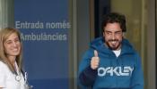 Fernando Alonso abandona el hospital tras el accidente