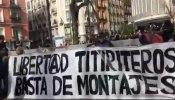 Protestas en Madrid para pedir la libertad de los titiriteros encarcelados ante un fuerte despliegue policial
