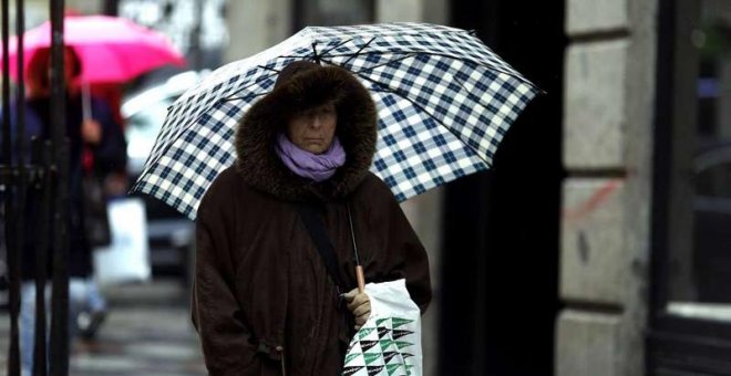 La lluvia y el viento desplazan a la nieve y ponen en alerta a toda España