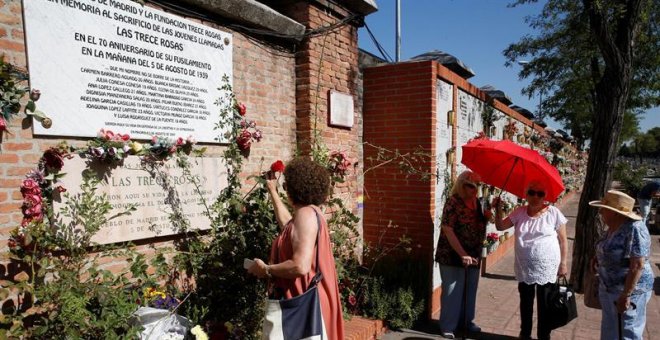 El recuerdo de las 'Trece Rosas' sigue vivo 80 años después de su fusilamiento
