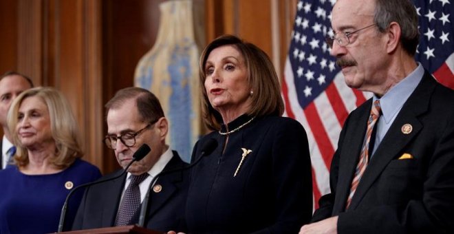 Los demócratas aprueban en la Cámara de Representantes el esperado 'impeachment' contra Trump
