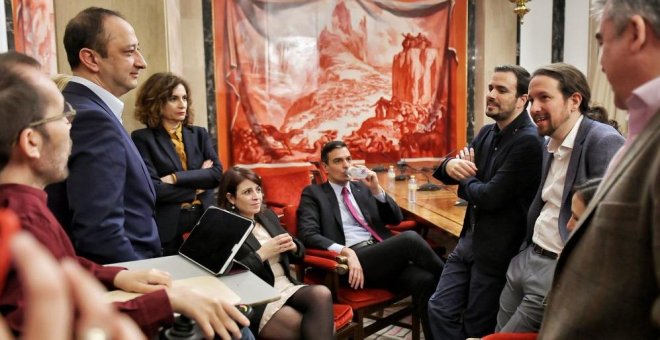 Recta final para el Gobierno PSOE-UP con la reedición del bloque de la moción de censura