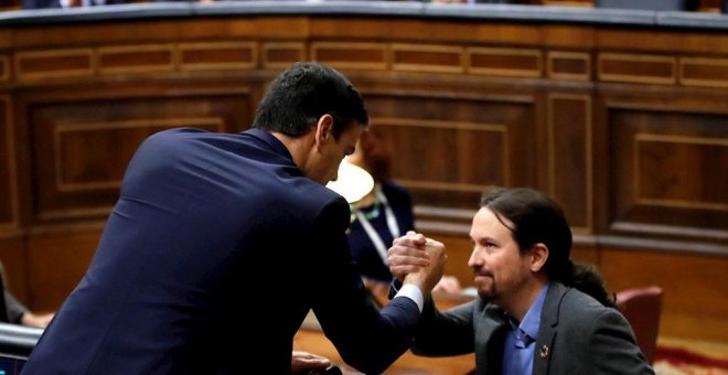 Unidas Podemos rearma a su grupo en el Congreso como guardia pretoriana del Gobierno de coalición