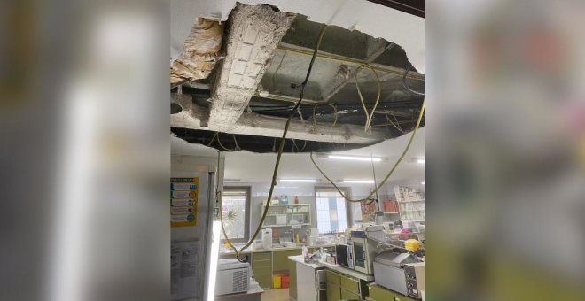 Se derrumba el techo de un laboratorio del hospital madrileño Ramón y Cajal