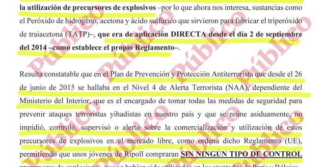 Interior no aplicó la normativa europea de precursores de explosivos que habría podido descubrir al comando del 17-A