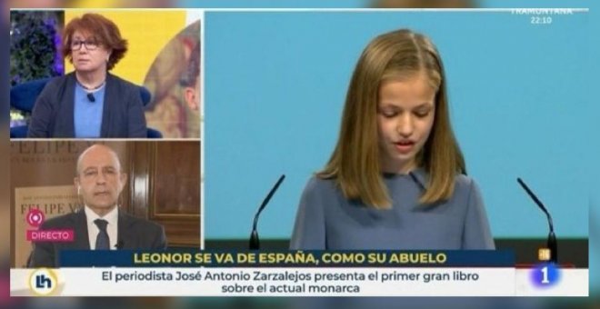 RTVE cesa a los responsables del rótulo que afirmaba que la princesa Leonor "se va de España como su abuelo"
