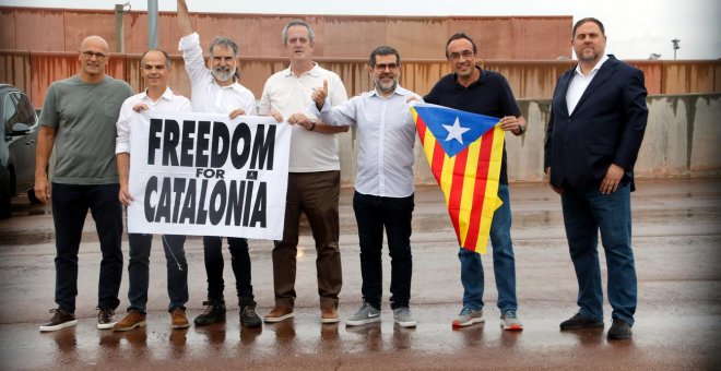 Els nou presos polítics independentistes ja estan en llibertat