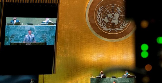 Sánchez defiende ante la ONU el impuesto mínimo del 15% a las empresas en el mundo