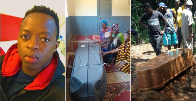 La triste vuelta a casa de Abdulayé Kulibali, el joven guineano que sobrevivió a la patera y murió en el Bidasoa