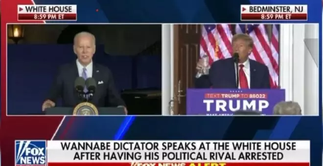 La Fox califica a Joe Biden de "aspirante a dictador" durante un discurso de Trump