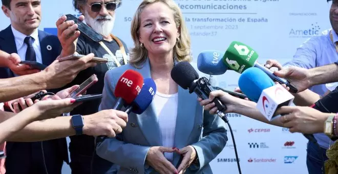 Nadia Calviño responde a Yolanda Díaz sobre la inversión saudí en Telefónica: "Vamos a analizar la operación"