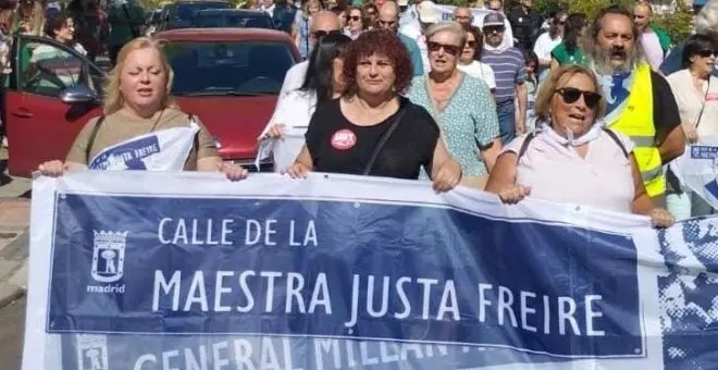 Los vecinos de Aluche reclaman al Ayuntamiento recuperar el nombre de la calle Justa Freire