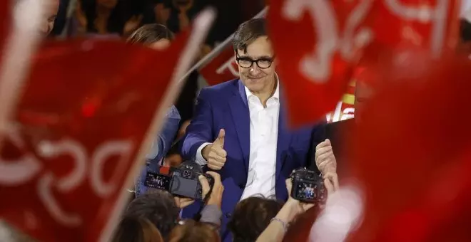 El PSC arranca la campaña con un llamamiento a una resistencia colectiva en defensa de Sánchez