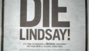 "No mueras Lindsay" (Lohan)