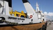 Odyssey se prepara para abandonar el puerto de Algeciras al concluir el registro