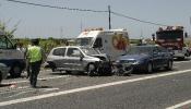 Al menos diez vehículos implicados en un accidente múltiple en la A-92, en Granada