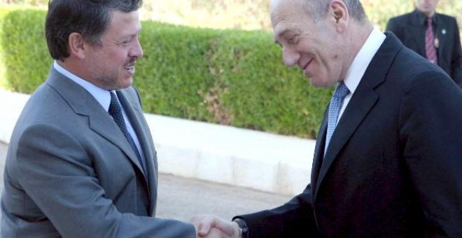 Abdalá II expresa a Olmert rechazo de Jordania a los asentamientos israelíes