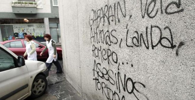 Aparecen pintadas en Andoain que acusan a ediles socialistas de torturadores