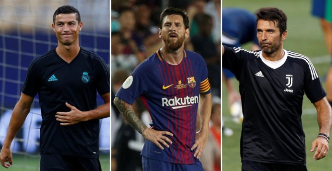 Ronaldo, Messi y Buffon, finalistas al Mejor Jugador del Año de la UEFA