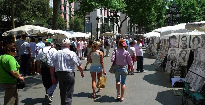 Los Mossos detienen al agresor sexual de una mujer en La Rambla de Barcelona