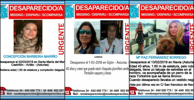 Buscan a tres mujeres desaparecidas en los últimos días en Asturias