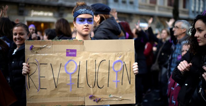 Una marea feminista desborda Bilbao: "Somos el grito de las que no tienen voz"