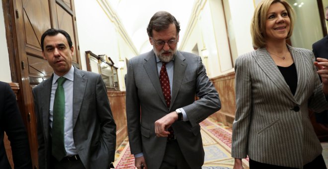 Mariano Rajoy acusa al PSOE de prometer a los pensionistas “cheques en blanco”