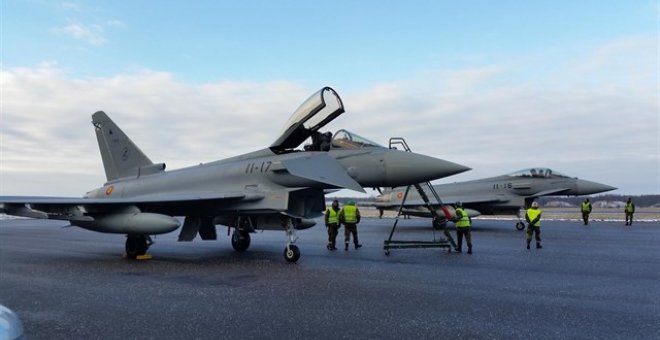 Mínima sanción para el piloto español de Eurofighter que perdió un misil en Estonia