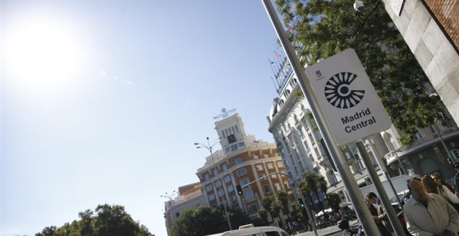 Los infractores que circulen por Madrid centro en enero y febrero no recibirán sanción